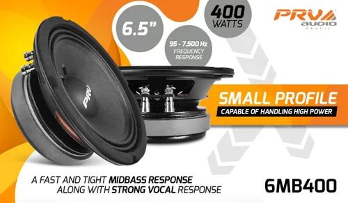 Miniatura 3 de PRV AUDIO Altavoz de bajo medio de 6.5 pulgadas 6MB400 8 ohmios 400 vatios Alto rendimiento PRO Audio Altavoz de sonido de alto rendimiento