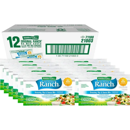 Miniatura 2 de Hidden Valley Ranch Mezcla de aderezo para ensalada, original, paquetes de 3.2 onzas (paquete de 6)