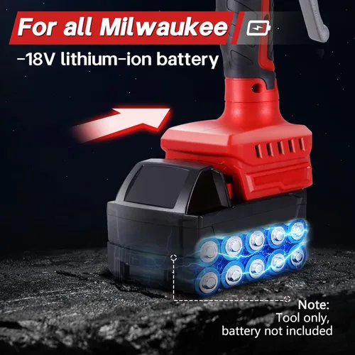 Miniatura 2 de YJINGRUI Máquina niveladora de vibraciones de azulejos, para batería Milwaukee de 18 V máxima, herramienta de instalación inalámbrica de azulejos