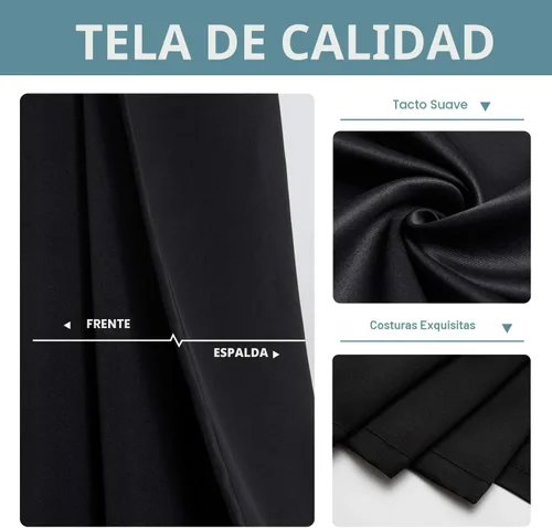 Miniatura 5 de ChrisDowa Cortinas Opacas para Puertas de Entrada para Privacidad, Cortinas de Armario con Ojales para Puerta de Armario de Dormitorio, Cubierta