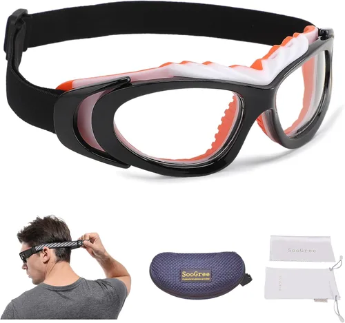 Miniatura 13 de SooGree Anteojos deportivos para hombres y mujeres, para baloncesto, fútbol, deportes, antiniebla, choque, colisión, gafas de uso