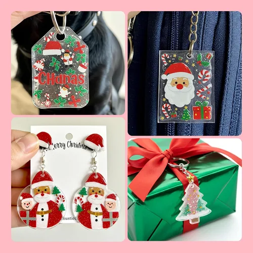 Miniatura 9 de Auihiay 20 hojas de plástico retráctil lijadas, papeles de películas retráctiles, manualidades creativas para niños, adorno de Navidad, 7.9 x 5.7