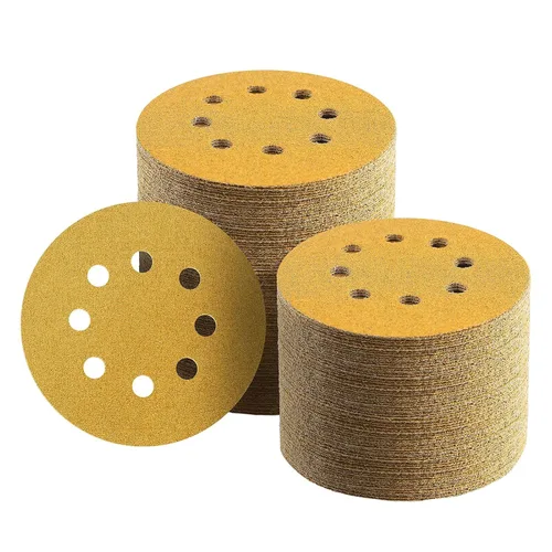 Miniatura 9 de 100 discos de lija de 5 pulgadas con gancho y bucle, papel de lija de grano 40 para carpintería o automoción, papel de lija de órbita aleatoria