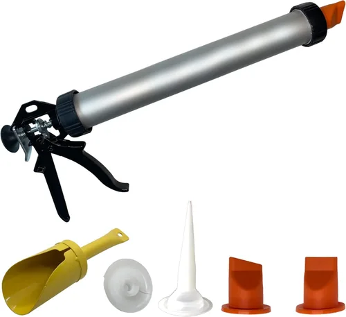 Productos excepcionales – EP26 – Pistola de rejuntado de punteros – Capacidad de 26 onzas – Tirador de gatillo 12:1 – Uso para ladrillo, piedra,