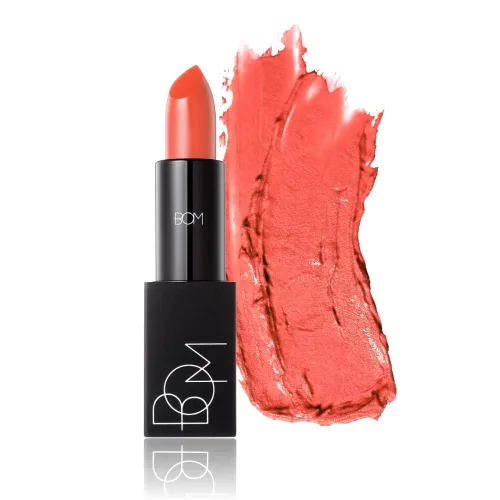 BOM COSMETICS My Lipstick #804 MY Coral - Lápiz labial de larga duración para labios de colores suaves y vibrantes, cuidado de labios con vitamina E