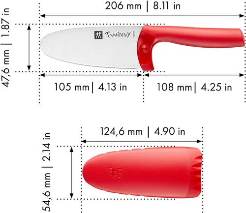 Miniatura 6 de ZWILLING TWINNY - Cuchillo de chef para niños, color rojo