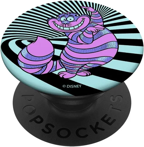 Miniatura 6 de Disney Alicia en el país de las maravillas Cheshire Cat Neon Stripes PopSockets MagSafe PopGrip para iPhone