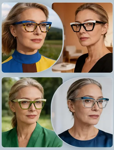 Miniatura 2 de MODFANS Gafas de lectura de gran tamaño 0.5 para mujer, paquete de 4 lectores grandes para mujer, lentes de lectura extra anchos con bloqueo de luz
