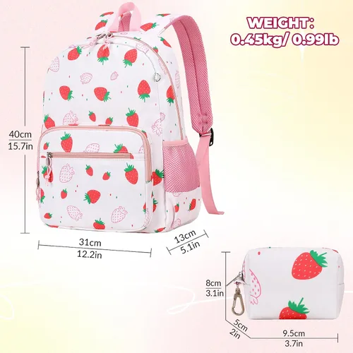 Miniatura 25 de Mygreen - Mochila escolar con bonitos diseños para niños y niñas, 11.5 x 15.7 x 5.1 pulgadas