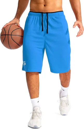 Miniatura 4 de G Gradual Pantalones cortos de baloncesto para hombre con bolsillos con cremallera, ligeros, de secado rápido, pantalones cortos de 11 pulgadas