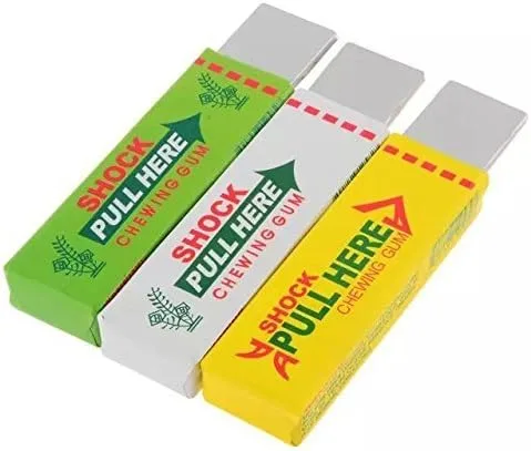Miniatura 3 de ¿Fórmula? Chicle de choque eléctrico, broma práctica, broma divertida, juguete de broma (juego de 3 piezas)