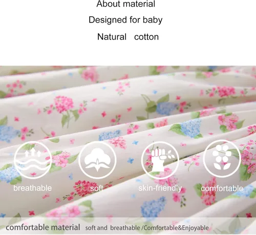 Miniatura 8 de pureborn Vestido de algodón de manga corta y larga para bebé niña pequeña 0-5T