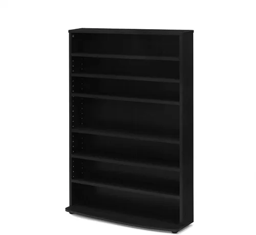 Miniatura 6 de FURINNO JAYA Torre de almacenamiento multimedia de 6 niveles, Espresso