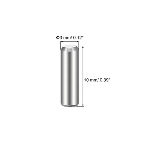 Miniatura 3 de uxcell 0.118 x 0.394 in (aproximadamente 1/8 pulgadas) pasador de clavija de acero inoxidable 304 litera de madera para litera, pasadores