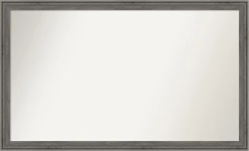 Miniatura 313 de Amanti Art Espejo personalizado, espejo de baño gris plomo a rayas, espejo de pared o espejo de tocador de baño sobre el fregadero