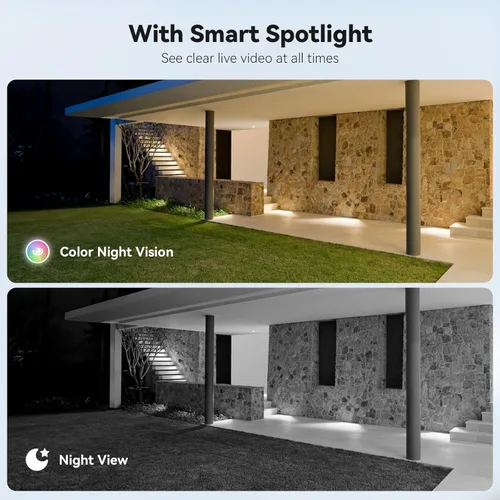 Miniatura 3 de ELYSOO Cámaras de seguridad inalámbricas para exteriores, visión nocturna a color 2K, cámara solar inalámbrica para exteriores para seguridad