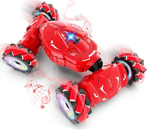 Miniatura 10 de Auto de acrobacias RC con detección de gestos, juguetes para niños de 6 a 12 años, auto controlado por gestos de la mano con control remoto