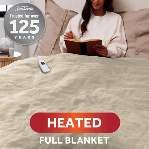 Miniatura 2 de Sunbeam Manta eléctrica de forro polar Royal Ultra de tamaño completo, 84" x 72", 12 ajustes de calor, apagado automático seleccionable de 12 horas