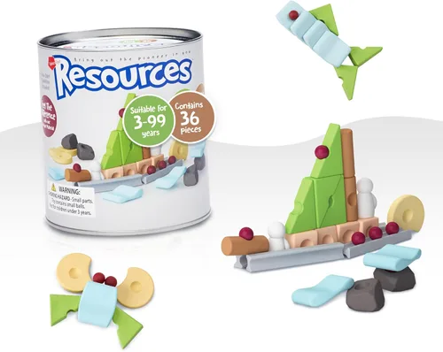 Miniatura 8 de Taksa Toys Juguetes de aprendizaje únicos inspirados en la naturaleza, recursos preescolares para habilidades motoras finas, bloques de construcción