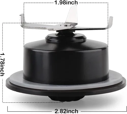 Miniatura 4 de Anbige Cuchilla de piezas de repuesto con 2 juntas, compatible con mezcladoras Black&Decker BL1110BG BL1120BG BL1130SGM BL1820SGM BL1830SGM