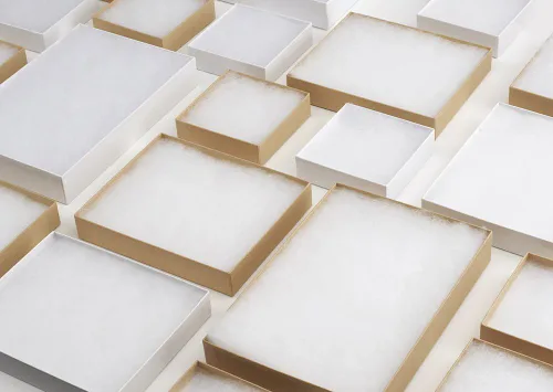 Miniatura 5 de MESHA Cajas de regalo de joyería para negocios que exhiben espectáculo, Papel Marrón