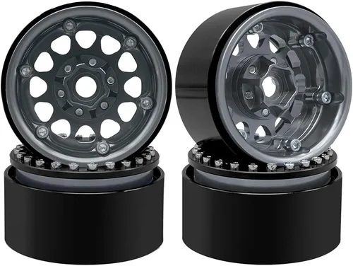 Miniatura 6 de OGRC - 4 llantas Beadlock de 1.9 pulgadas, llantas de aluminio para Traxxas TRX4 TRX6 Redcat GEN7 GEN8 Rc4wd D90 Axial SCX10 SCX10 II 90046 SCX10