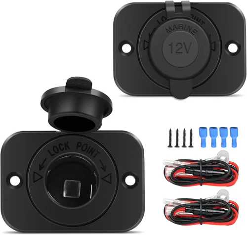 Miniatura 12 de Nilight 2 Pack PD Type C y QC 3.0 Panel de toma rápida USB con interruptor táctil LED ON Off, kit de cable fundido para coches, camiones