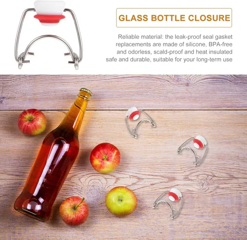 Miniatura 7 de DOITOOL Tapas de botella con tapa abatible, tapas de botella con tapa abatible, tapas oscilantes, equipo de elaboración de cerveza para botellas