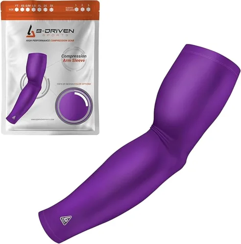 Miniatura 51 de B-Driven Sports Manga de Compresión Pro-Fit para Brazo - Deportes Atléticos Baloncesto, Fútbol, Sóftbol, Carrera, Juegos, - nan (1 unidad)