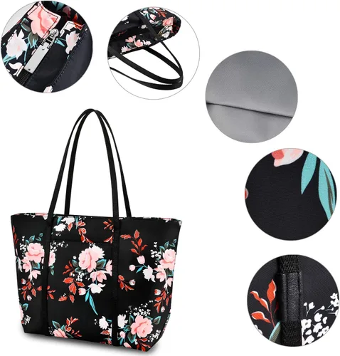 Miniatura 6 de Bolso de hombro floral para mujer, impermeable, para adolescentes, playa, escuela