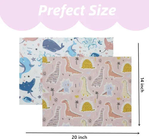 Miniatura 3 de Funda de almohada para niños pequeños, paquete de 2 fundas de almohada 100% algodón para niños y niñas, funda de almohada de 15 x 23 pulgadas, se