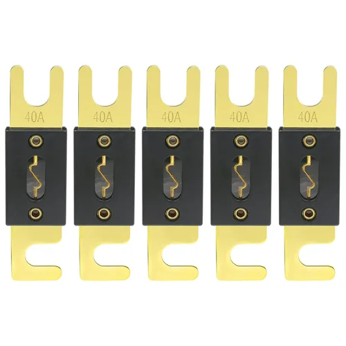 Miniatura 47 de Baomain Paquete de 2 fusibles ANL de 300 A a granel con terminales chapados en oro para audio de automóvil, amplificador, camión, barco, RV