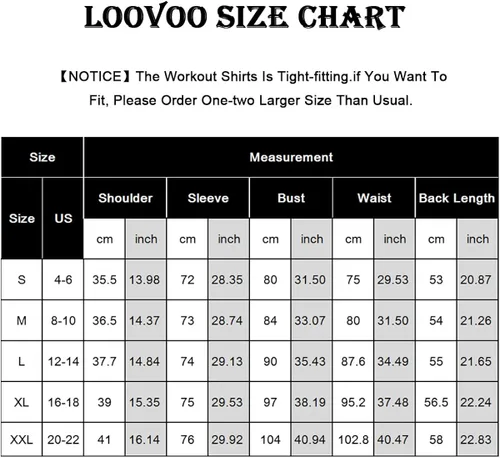 Miniatura 5 de Loovoo Paquete de 2 camisas de entrenamiento para mujer, manga larga, manga corta, compresión atlética, ajuste seco, yoga, gimnasio