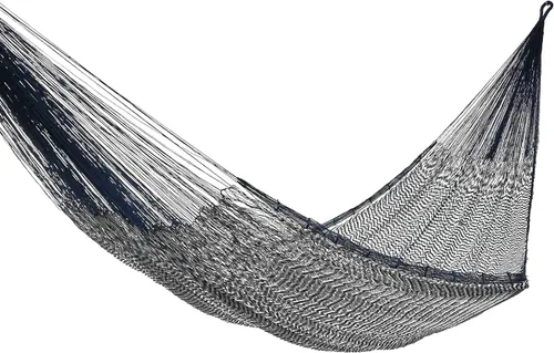 Miniatura 3 de NOVICA HAM0033 Cuerda maya tejida a mano de algodón verde azulado azul verde azulado 2 personas XL, Riviera Zafiro (doble) Hamaca