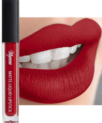 Miniatura 29 de Mynena Lápiz labial líquido mate rosa claro fresco Comodidad duradera A prueba de manchas resistente a transferencias Cobertura completa que