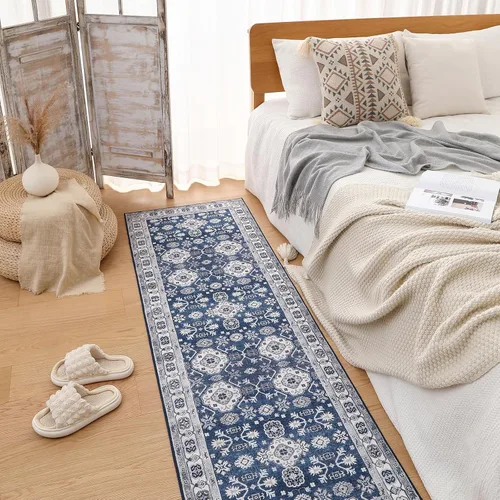 Miniatura 21 de VK VK·LIVING Tapete para la entrada de 2 x 3 pies, pequeño, bohemio, para baño, respaldo antideslizante, felpudo, de interior, puerta delantera
