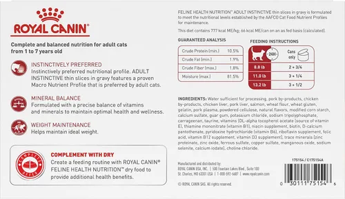 Miniatura 2 de Royal Canin Feline Health Nutrition - Alimento instintivo para adultos, rebanadas finas en salsa para gatos, 3 onzas (paquete de 18)