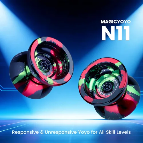 Miniatura 2 de MAGICYOYO N11 Yo-yo profesional de metal, yo-yo sensible y yo-yo no sensible de aleación para principiantes a jugadores avanzados, trucos de yo-yo