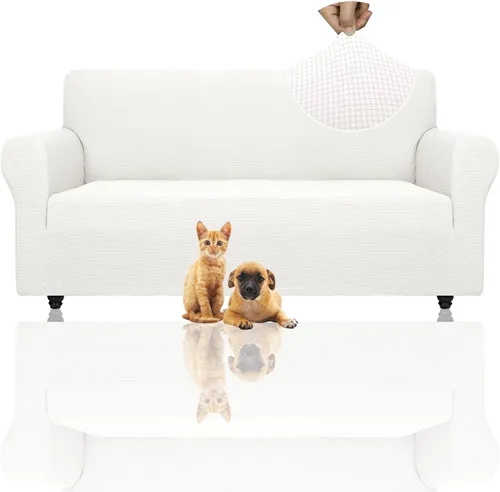 Miniatura 22 de ZNSAYOTX Funda súper elástica para silla (30"-47"), nuevas fundas de silla a rayas para sala de estar, aptas para perros y mascotas, protector