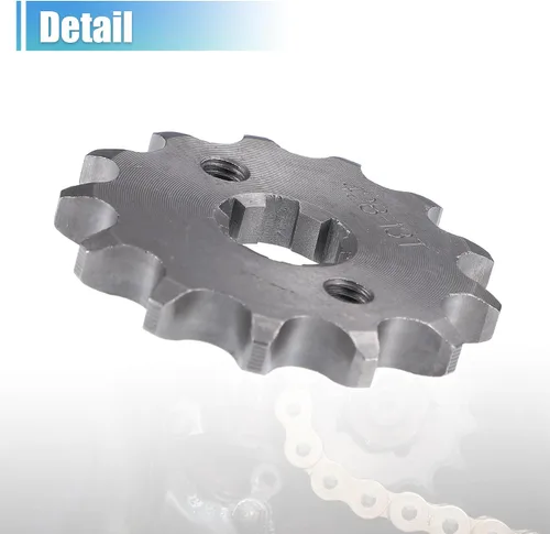Miniatura 5 de X AUTOHAUX 1 juego de 428 estilo 13 dientes 0.669 in ID motocicleta piñón delantero para motocicleta 50cc 70cc 110cc 125cc motocicleta Dirt Pit Bike