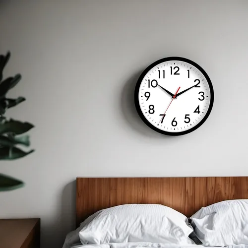 Miniatura 6 de DAXSMY Reloj de pared analógico pequeño de 8 pulgadas, silencioso, sin tictac, funciona con pilas, moderno, simple, decorativo, para cocina, A-negro