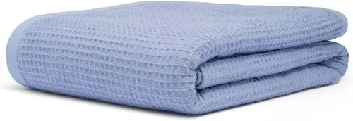 Miniatura 17 de Manta multiusos 100% de algodón de fibra extralarga, suave y transpirable, ligera para todas las estaciones, para sofá, sofá, cama, lavable a Espiga
