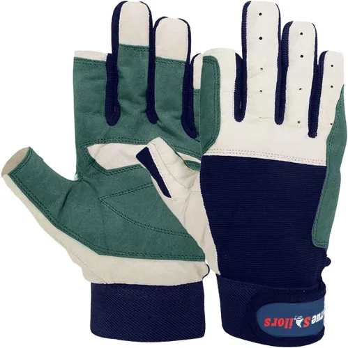 Miniatura 10 de MRX - Guantes de vela para hombres y mujeres, agarre de 3/4 dedos, ideales para vela, yate, remo, kayak, pesca, deportes acuáticos