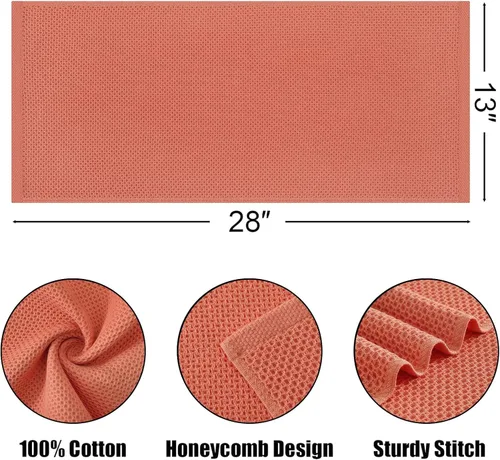 Miniatura 134 de Kitinjoy - Paños de cocina de 100 % algodón, tela de tejido gofrado, paño de limpieza ultrasuave, absorbente y de secado rápido. Beige
