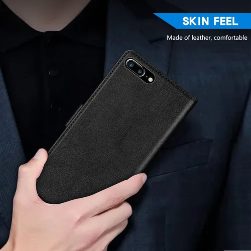 Miniatura 6 de ZZXX Funda tipo cartera para iPhone 7 Plus/iPhone 8 Plus con bloqueo RFID, ranura para tarjetas, función atril, cierre magnético, funda protectora