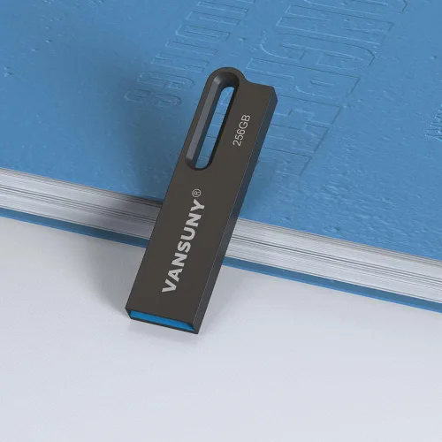 Miniatura 7 de Vansuny Unidad flash USB 3.0 de 256 GB, impermeable, memoria USB 3.0, memoria de ultra alta velocidad, unidad de pulgar portátil para 1Pack negro