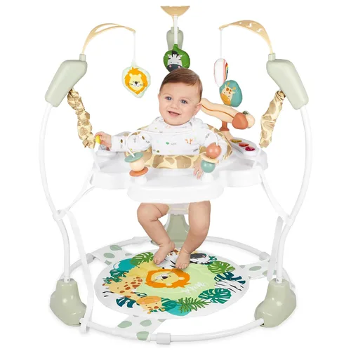 Miniatura 10 de Centro de Actividad para Bebés, Saltarines y Rebotadores Infantiles con Música, Luces, Juguetes para Bebés, Asiento Giratório de 360°, 3 Alturas
