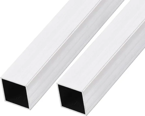 Miniatura 15 de METALLIXITY Tubo cuadrado de aluminio (1.575 in x 1.575 in x 0.039 in x 7.874 in) 2 piezas, tubo de aluminio 6063 - para muebles del hogar