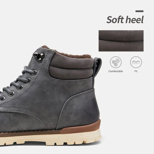 Miniatura 4 de Vostey Botas de senderismo para hombre, impermeables, botas chukka casuales para hombre
