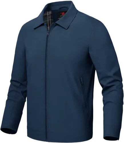 Miniatura 25 de Rdruko Chaquetas ligeras para hombre Cortavientos de primavera y otoño Chaquetas ligeras Casuales y elegantes con bolsillos